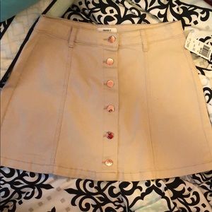 Khaki mini skirt
